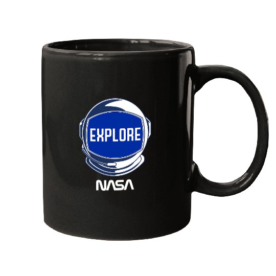 Astronaut Job NASA Explore The Unknown Space Walk Astronaut Helmet Poster Mugs