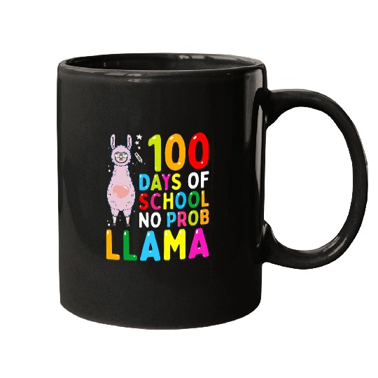 Llama Pet 100 Days of School No Probllama Llama 100th Day 21 Mugs