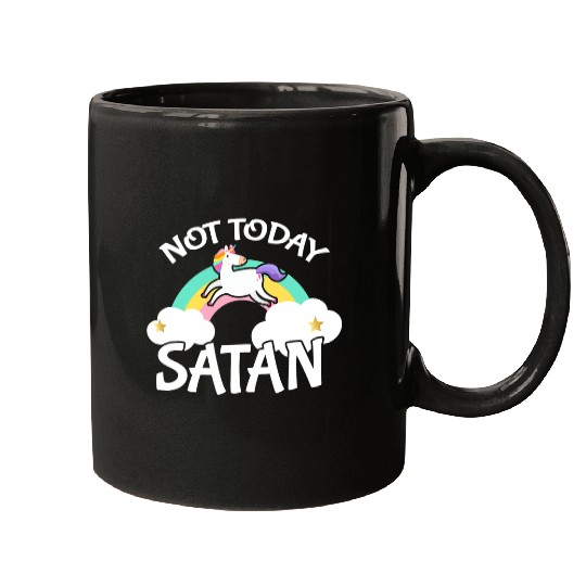 Unicorn Pet Not Today Satan Christian Religion Mugs