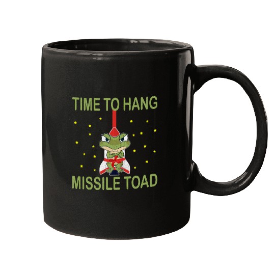Frog Pet Funny Christmas Pun Festive Mistletoe Frog Toad Distressed 6 Mugs