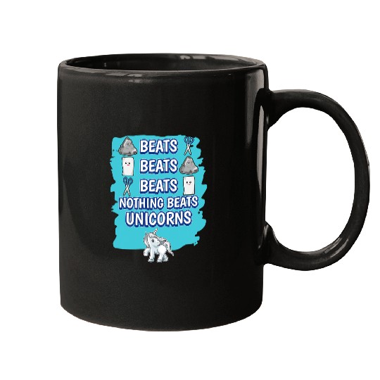 Unicorn Pet Nothing Beats Unicorns Rock Paper Scissors Game Mugs