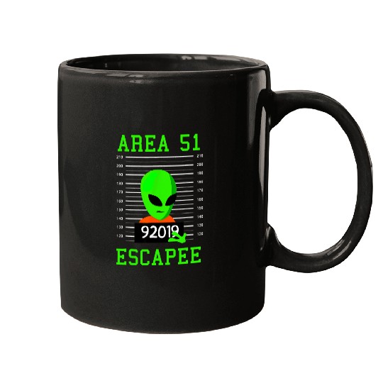 Aliens UFO Happy Halloween Alien Escapee Area 51 Cute Vintage Mugs