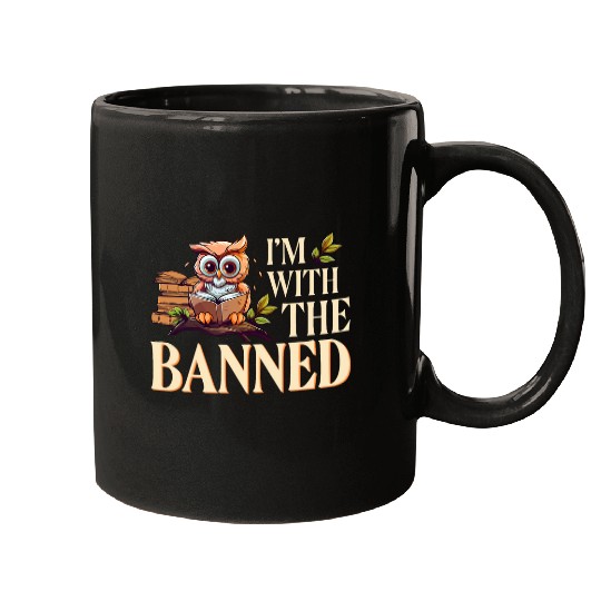 Book Fun Banned Books Owl Im With The Banned Mugs