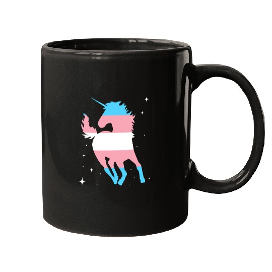 Unicorn Pet LGBTQIA Fantasy Animal Trans Pride Month Unicorn Transgender Mugs