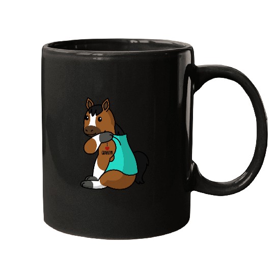 Horse Pet I Love Grandpa Tattoo Horse Grandfather Pet Mugs