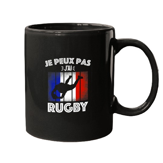 Sport Rugby Je Peux Pas Jai Rugby Funny Rugby Player Mugs