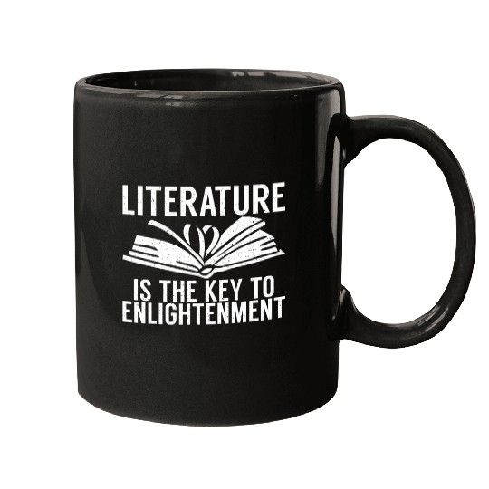 Book Fun Literature is the Key to Enlightenment Mugs