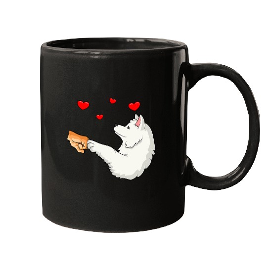 Samoyed Pet Human fist dog paw Mugs