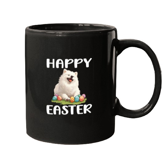Samoyed Pet dog Dog Breed Happy Easter Men Women Kids Mugs