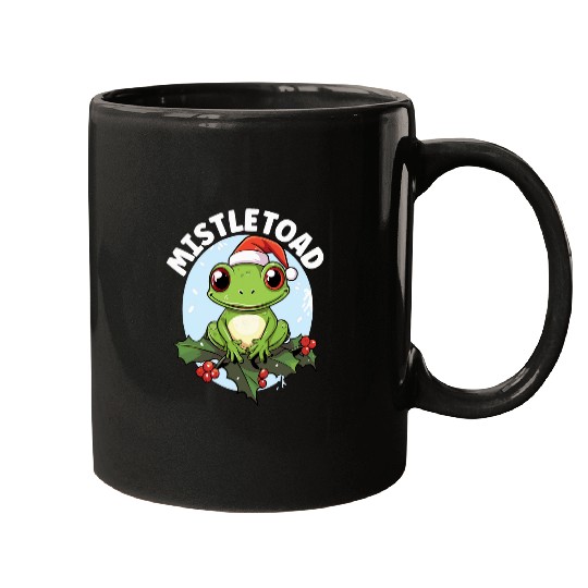 Frog Pet Christmas Merry xmass Frog Owner Amphibian Toad 5 Mugs