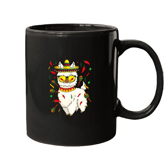 Llama Pet Lets Fiesta Llama Cinco De Mayo Sombrero Hat Mexican th May Mugs