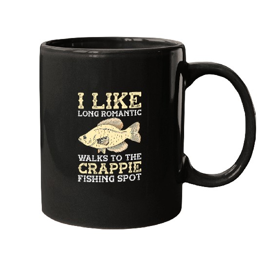 Fishing Fun Crappie Fishing Net Fisher Gear Lure Crappie Fisherman Mugs