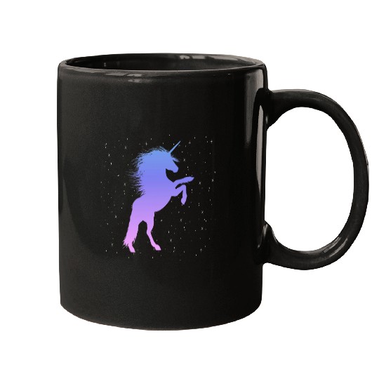 Unicorn Pet Magic Horse Celestial Stars Starry Night Sky Graphic Mugs