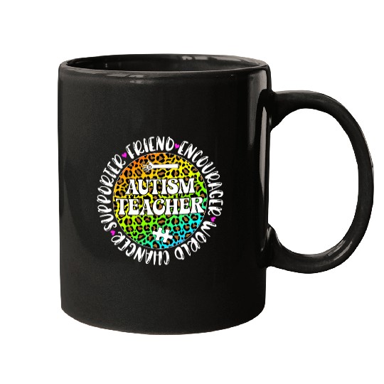 Autism Puzzle Teacher Appreciation Circle Autism Support Teacher Mugs
