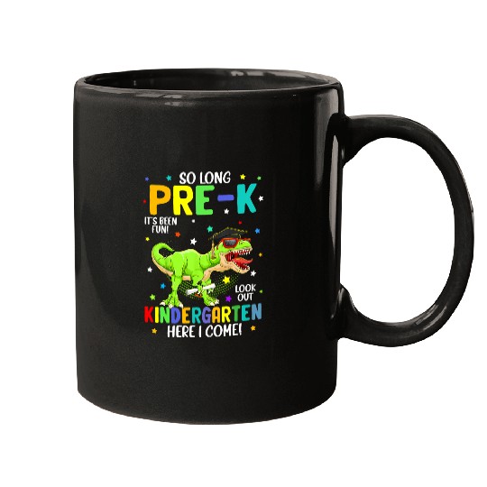 Dinosaur Pet So Long Pre K Graduation Class Dinosaur Kids Boy Mugs
