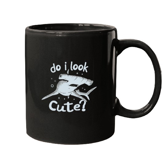 Shark Pet Do I Look Cute Hammerhead Shark Marine Biologist Mugs