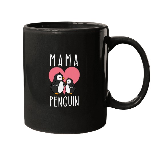 Penguin Pet Mama Daughter Penguin Lovers Mothers Day Matching Design Mugs