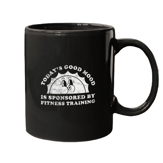 Funny Cute Retro Fitness Training or Personal Trainer Mugs