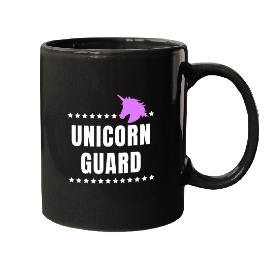 Unicorn Pet Parental Guidance Unicorn Security Halloween Safety Guard Mugs