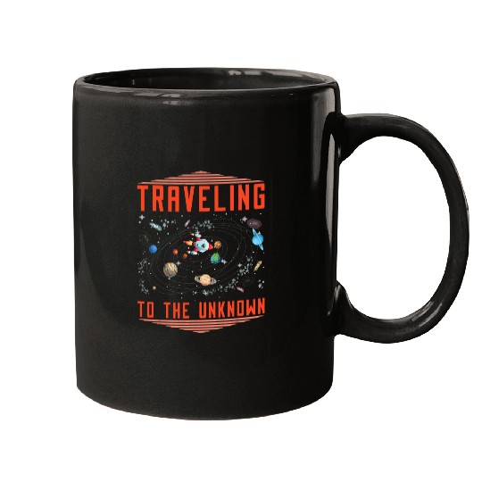 Astronaut Job Space Traveling Galaxy Solar System Space Colonization Mugs