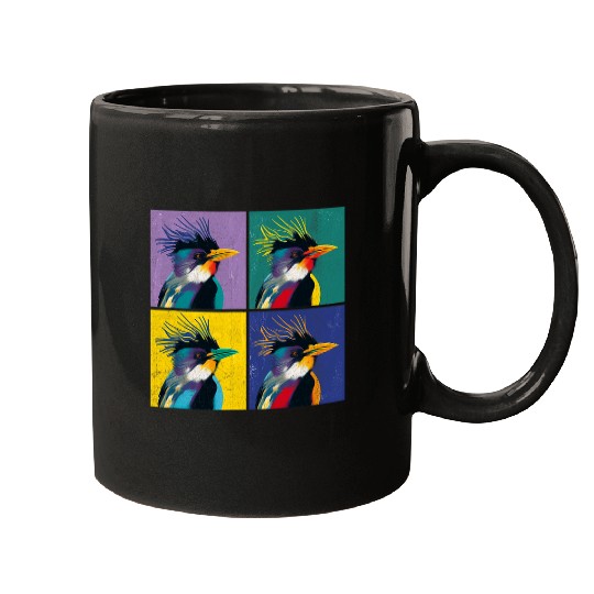 Penguin Pet Macaroni Penguin Pop Art Design Illustration Colorful Animal Mugs