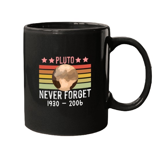 Astronaut Job PLUTO NEVER FORGET Retro Style Funny Space vintages Science Mugs