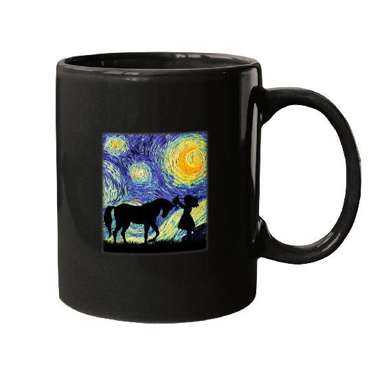 Horse Pet Starry Night Horse Lover Horse Gifts For Girls Women Mugs