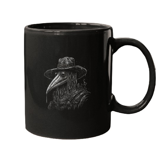 Funny Plague Doctor cool Grunge Style leeches medicals 23 Mugs