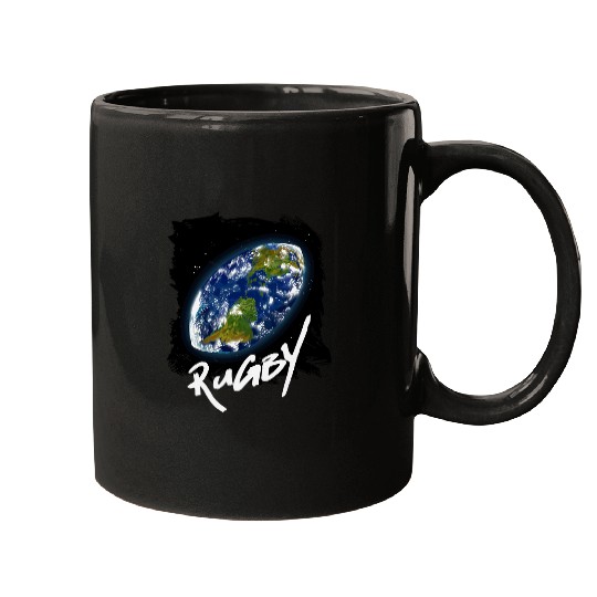 Sport Rugby BallShaped Planet Funny Rugby Players and Coachses Mugs