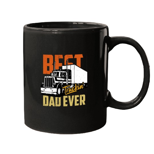 Truck Fun vintages bests Truckin Dad Ever Big Rig Trucker Truck Driver Mugs