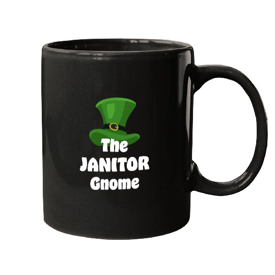 Janitor Gnome St Patricks Day Mugs