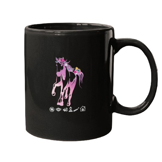 Horse Pet Riding Racing for Girls Women Graphic Plus Size Mugs