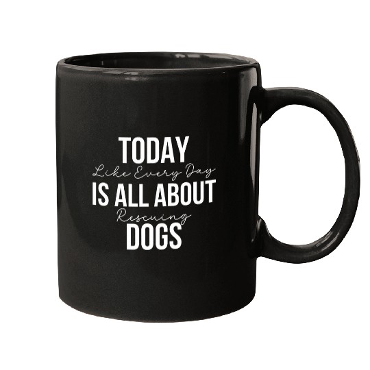 Veterinarian Job Dog Rescue Mom Dad Veterinarian Adoption Advocate Mugs
