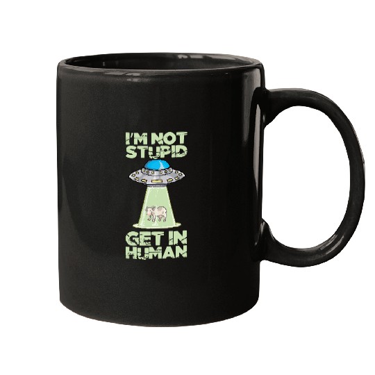 Cow Pet I Space Area 51 farmer Roswell conspiracy cow Mugs