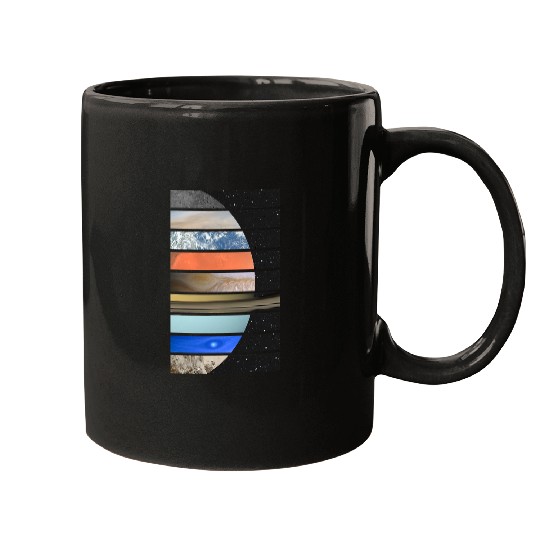 Astronaut Job Planets Solar System Earth Mars Jupiter Saturn Pluto Space Mugs