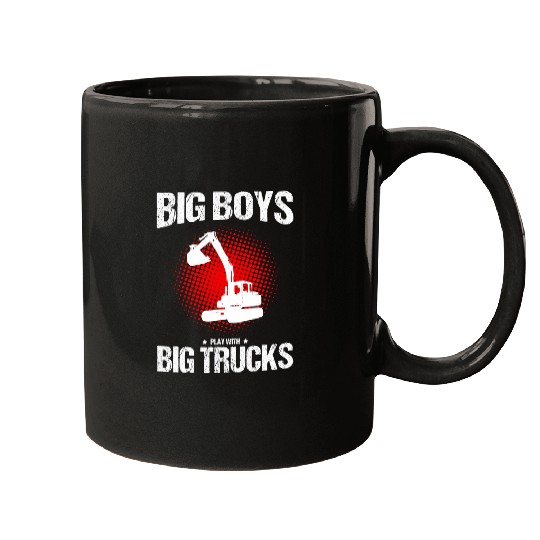 Excavator Fun Mens Backhoe Operator Design for Excavator Sand Digger 2 Mugs
