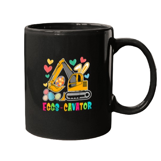 Excavator Fun Easter Day Egg Hunt for Boys Toddlers 30 Mugs