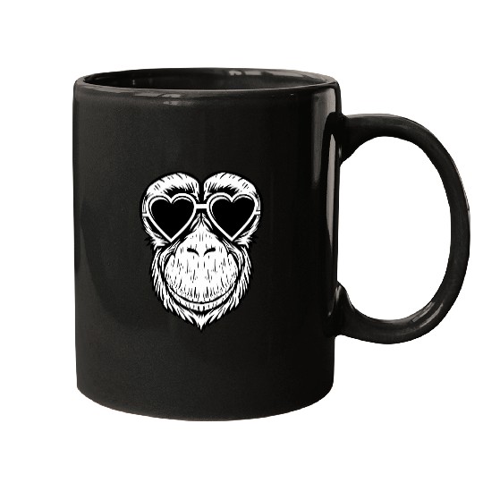 Gorilla Pet Chimpanzee Love Gorilla Silverback Monkey Ape Mugs