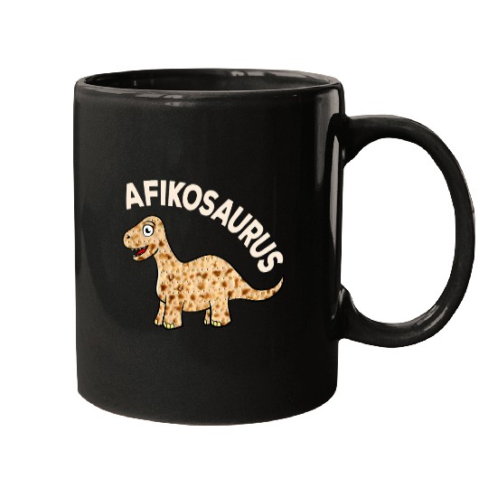 Dinosaur Pet Afiko Tee Hebrew Passover Jewish Funny Mugs