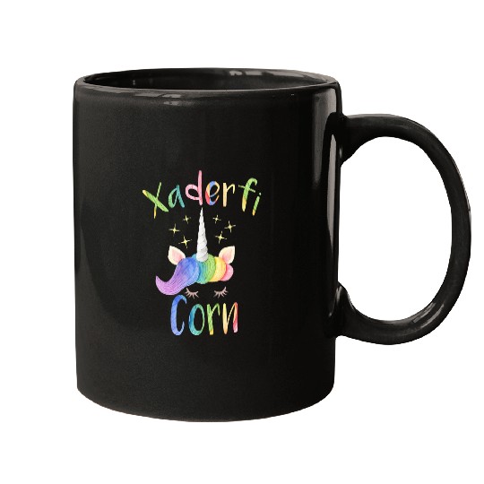 Unicorn Pet Xaderfi Corn Unicorn Greek Cousin Announcement Mugs