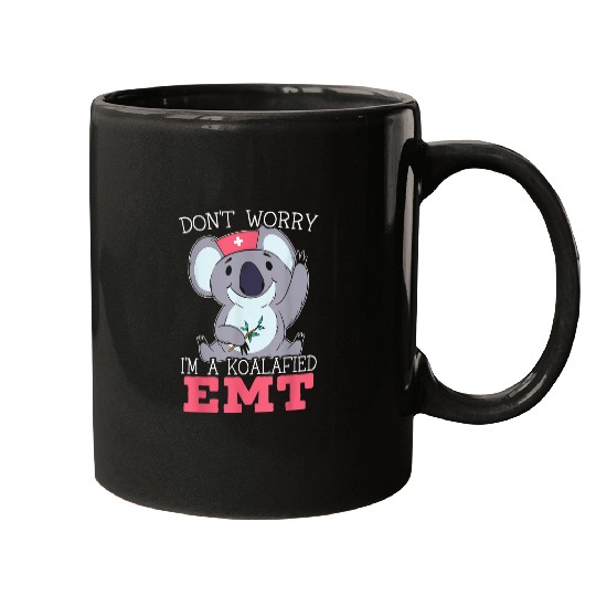 Koala Pet Im A Koalafied EMT EMS Paramedic Health Care Mugs
