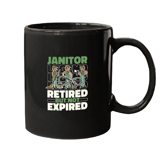 Janitor Retired Custodian Caretaker 2Janitor Mugs