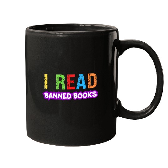 Book Fun Reading Lovers I Read Banned Books Banned Book Week Mugs