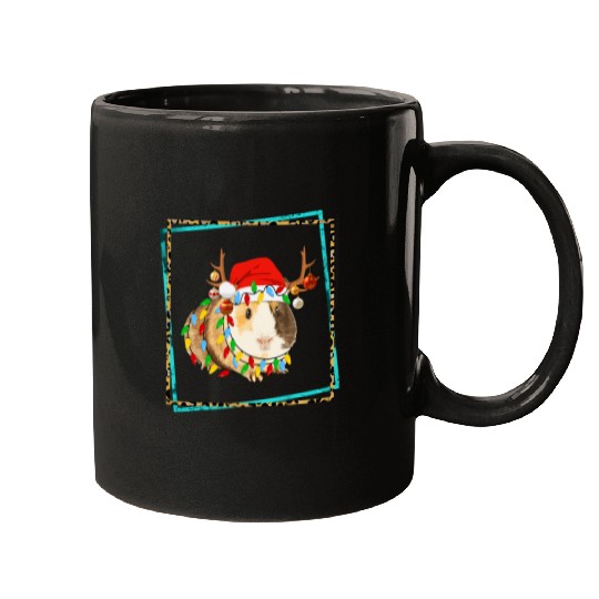 Guinea Pig Pet Mom Lover Christmas Pajama Reindeer Women Mugs