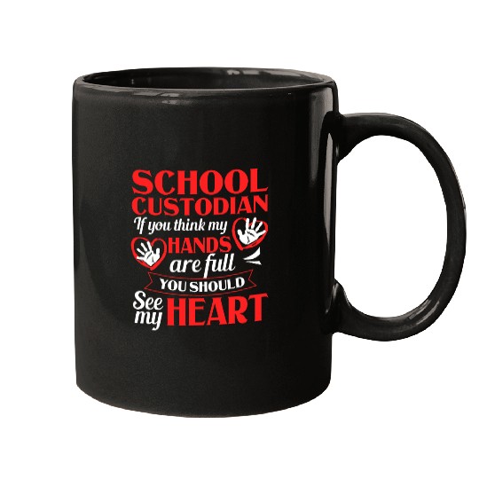 Custodian Costume Janitor Clothes School Custodian 22 Mugs