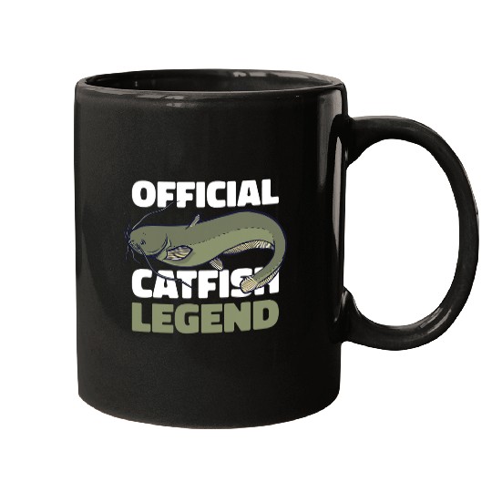 Fishing Fun Legend with a Catfish Mugs