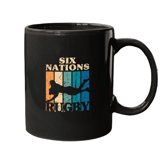 Sport Rugby 6 Nations englands France Wales Scotland Italy Ireland 5 Mugs