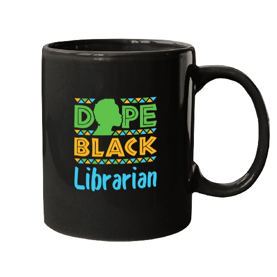 Book Fun Dope Black Librarian Library Reading Books Afrocentric Mugs