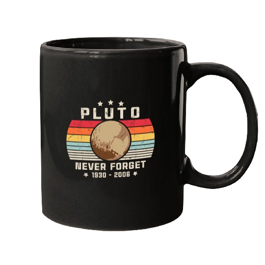 Astronaut Job PLUTO NEVER FORGET Retro Style Funny Space vintages Science 1 Mugs