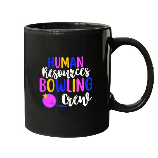 Sport Bowling Human Resources HR Team Bowling Crew Group Matching Mugs